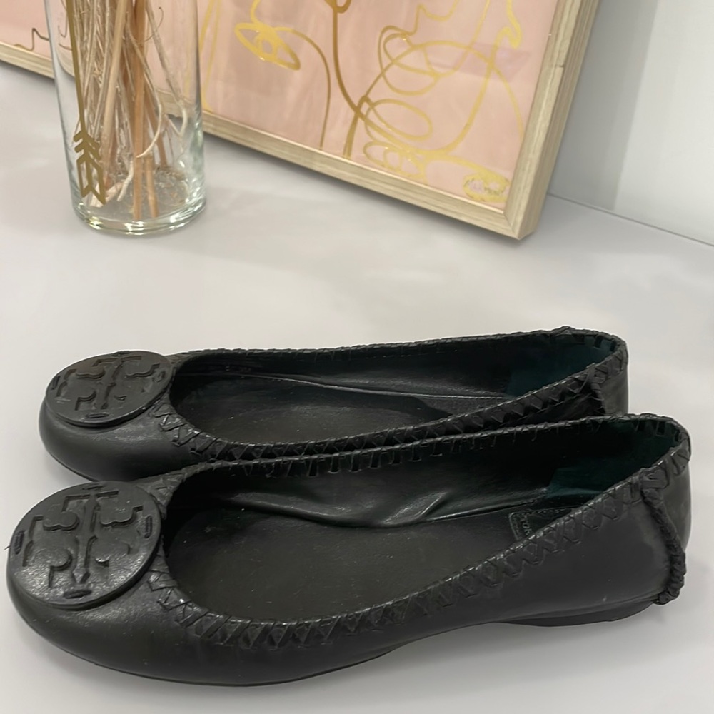 Tory Burch Black Flats